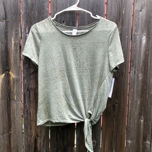 No Boundaries front tie TShirt